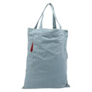 PRADA Sports Line Tote Bag Canvas Light Blue Silver Auth 185264-1