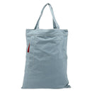 PRADA Sports Line Tote Bag Canvas Light Blue Silver Auth 185264-2