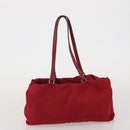 PRADA Hand Bag Nylon 3 Set Red Black Khaki Auth 185271-10
