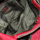 PRADA Hand Bag Nylon 3 Set Red Black Khaki Auth 185271-15
