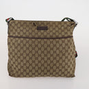 GUCCI GG Canvas GG Crystal Web Sherry Line Bag Coated Canvas 4 Set Auth 185272-14