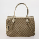 GUCCI GG Canvas GG Crystal Web Sherry Line Bag Coated Canvas 4 Set Auth 185272-2