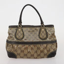 GUCCI GG Canvas GG Crystal Web Sherry Line Bag Coated Canvas 4 Set Auth 185272-20