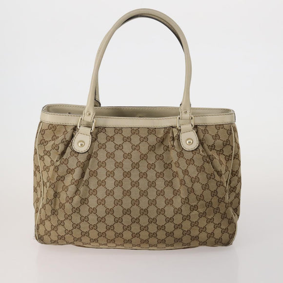 GUCCI GG Canvas GG Crystal Web Sherry Line Bag Coated Canvas 4 Set Auth 185272