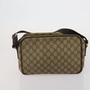 GUCCI GG Supreme Sherry Line Shoulder Bag PVC 3 Set Navy Beige Auth 185273-10