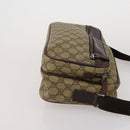 GUCCI GG Supreme Sherry Line Shoulder Bag PVC 3 Set Navy Beige Auth 185273-11