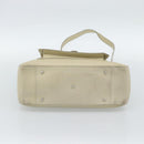 GUCCI Hand Bag Leather 2way White Silver 000 2058 0307 5 Auth 185278-5