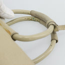 GUCCI Hand Bag Leather 2way White Silver 000 2058 0307 5 Auth 185278-7