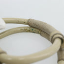 GUCCI Hand Bag Leather 2way White Silver 000 2058 0307 5 Auth 185278-8
