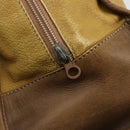 LOEWE Anagram Amazonas Handtasche Leder Beige Gold Auth 185279-10