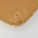 Coach Shoulder Bag Leather Brown Silver Auth 185288-16