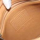 Coach Shoulder Bag Leather Brown Silver Auth 185288-12