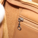 Coach Shoulder Bag Leather Brown Silver Auth 185288-20