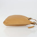 Coach Shoulder Bag Leather Brown Silver Auth 185288-3