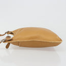 Coach Shoulder Bag Leather Brown Silver Auth 185288-4