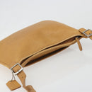 Coach Shoulder Bag Leather Brown Silver Auth 185288-6