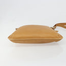 Coach Shoulder Bag Leather Brown Silver Auth 185288-5