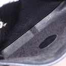 Coach Shoulder Bag Suede Black Gold Auth 185289-18