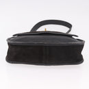 Coach Shoulder Bag Suede Black Gold Auth 185289-9