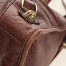 BALENCIAGA The Giant Part-Time Bag Leather 2way Brown Gold 173082 Auth 185300SM-18