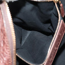 BALENCIAGA The Giant Part-Time Bag Leather 2way Brown Gold 173082 Auth 185300SM-28