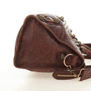 BALENCIAGA The Giant Part-Time Bag Leather 2way Brown Gold 173082 Auth 185300SM-4