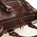 BALENCIAGA The Giant Part-Time Bag Leather 2way Brown Gold 173082 Auth 185300SM-7