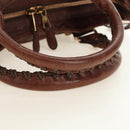 BALENCIAGA The Giant Part-Time Bag Leather 2way Brown Gold 173082 Auth 185300SM-8