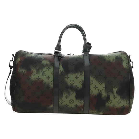 LOUIS VUITTON Monogram Camouflage Keepall Bandouliere 50 M56416 LV Auth 185301SM