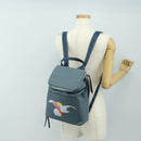 LOEWE Dumbo Goya Disney Collaboration Backpack Leather Silver Blue Auth 185303SAM-36