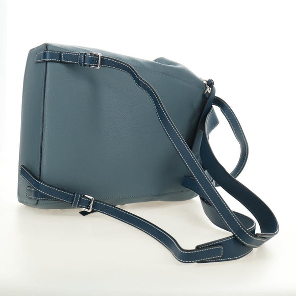 LOEWE Dumbo Goya Disney Collaboration Backpack Leather Silver Blue Auth 185303SAM