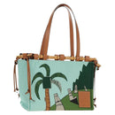 LOEWE Cushion Tote Bag Canvas Light Blue Auth 185304SM-1