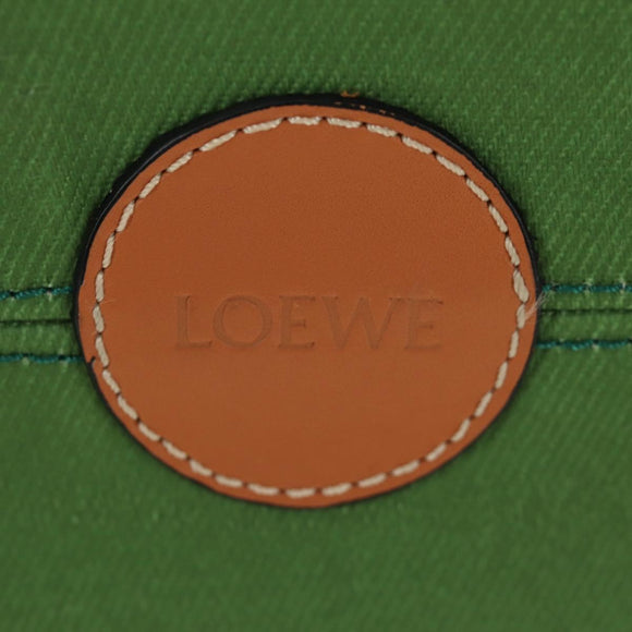 LOEWE Cushion Tote Bag Canvas Light Blue Auth 185304SM