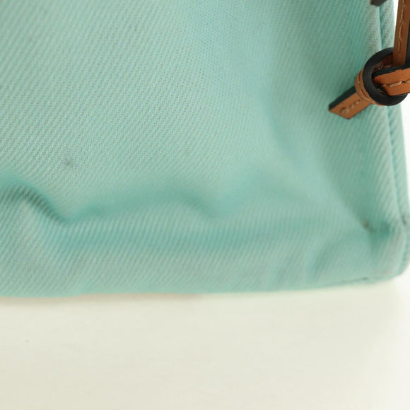 LOEWE Cushion Tote Bag Canvas Light Blue Auth 185304SM
