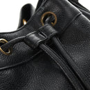 CHANEL Triple Coco Shoulder Bag Caviar Skin Black Gold CC Auth 185305SV-24