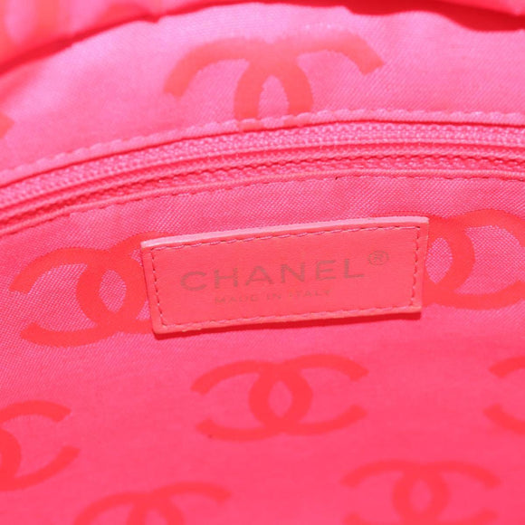 CHANEL Cambon Line Matelasse Tote Bag Leather Black Silver CC Auth 185306V