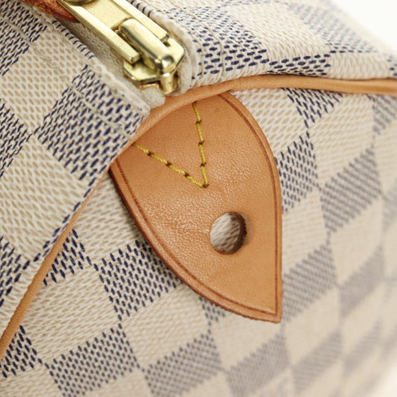LOUIS VUITTON Damier Azur Speedy 25 Hand Bag N41534 LV Auth 185307SAM