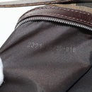FENDI Zucca Canvas Mamma Baguette Shoulder Bag Black Brown Auth 185309M-11