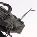BALENCIAGA The First Hand Bag Leather 2way Gray 103208 Auth 185310A-18