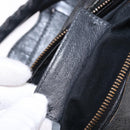 BALENCIAGA The First Hand Bag Leather 2way Gray 103208 Auth 185310A-26
