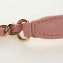 CHANEL Chain Shoulder Bag Tweed 2way Pink Gold CC Auth 185316M-17