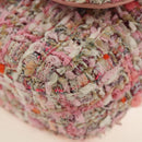 CHANEL Chain Shoulder Bag Tweed 2way Pink Gold CC Auth 185316M-21