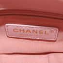 CHANEL Chain Shoulder Bag Tweed 2way Pink Gold CC Auth 185316M-28
