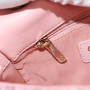 CHANEL Chain Shoulder Bag Tweed 2way Pink Gold CC Auth 185316M-31