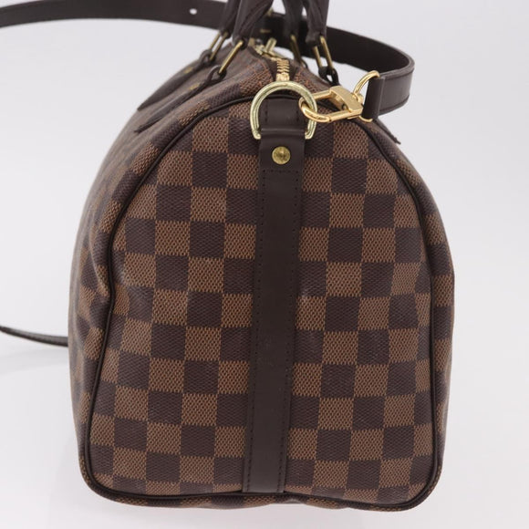 LOUIS VUITTON Damier Ebene Speedy Bandouliere30 Hand Bag N41367 LV Auth 185318SV