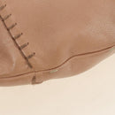 SAINT LAURENT Mombasa Shoulder Bag Leather Pink Gold Auth 185320SM-13