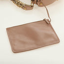 SAINT LAURENT Mombasa Shoulder Bag Leather Pink Gold Auth 185320SM-18