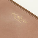 SAINT LAURENT Mombasa Shoulder Bag Leather Pink Gold Auth 185320SM-19