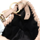 SAINT LAURENT Mombasa Shoulder Bag Leather Pink Gold Auth 185320SM-23