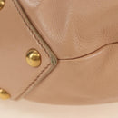 SAINT LAURENT Mombasa Shoulder Bag Leather Pink Gold Auth 185320SM-5